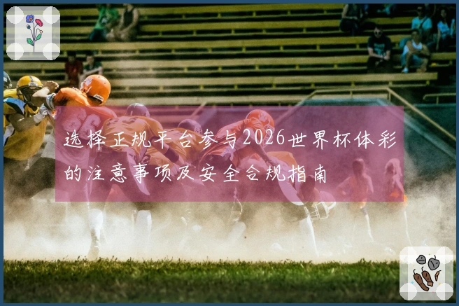 选择正规平台参与2026世界杯体彩的注意事项及安全合规指南