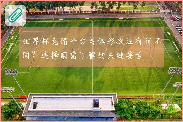 世界杯竞猜平台与体彩投注有何不同？选择前需了解的关键要素