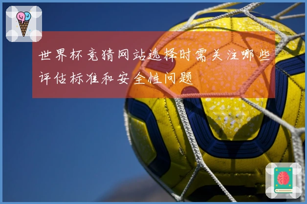 世界杯竞猜网站选择时需关注哪些评估标准和安全性问题